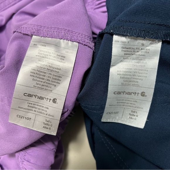 C52110 Carhartt Force® Cross-Flex Utility Boot Cut Cargo Scrub Pants (2 pieces) - Picture 10 of 14